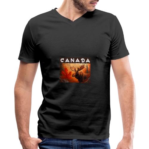 True North Canada - Men's Premium Organic V-Neck T-Shirt