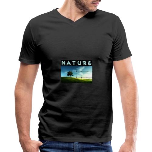 Nature: Solitary Strength - Men's Premium Organic V-Neck T-Shirt