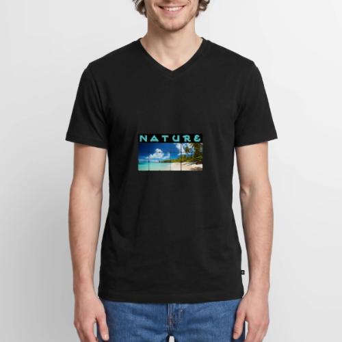 Nature: Island Bliss - Men's Premium Organic V-Neck T-Shirt