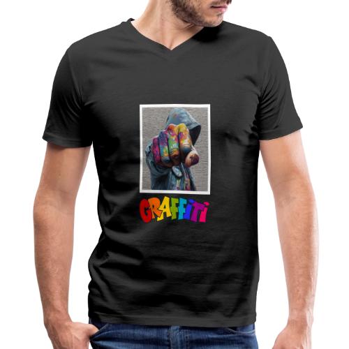 Graffiti: Urban Expression - Men's Premium Organic V-Neck T-Shirt
