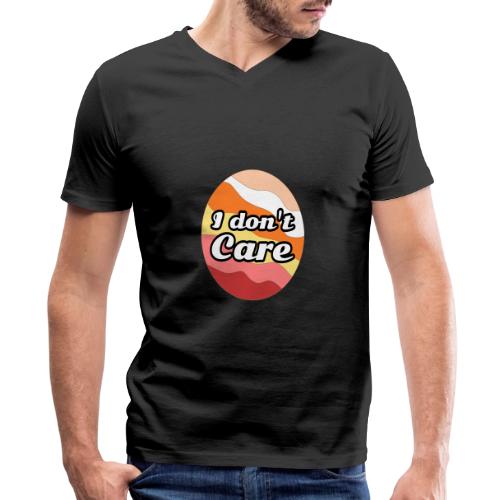 I Don’t Care Vibes - Men's Premium Organic V-Neck T-Shirt