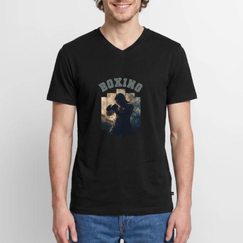 Boxing Spirit - Men's Premium Organic V-Neck T-Shirt