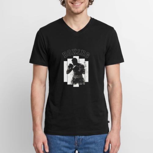 Born for Boxing - Men's Premium Organic V-Neck T-Shirt