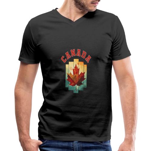Canada’s Artistic Emblem - Men's Premium Organic V-Neck T-Shirt