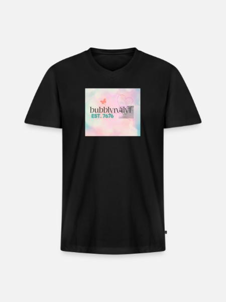 page 4 - Men's Premium Organic V-Neck T-Shirt - black