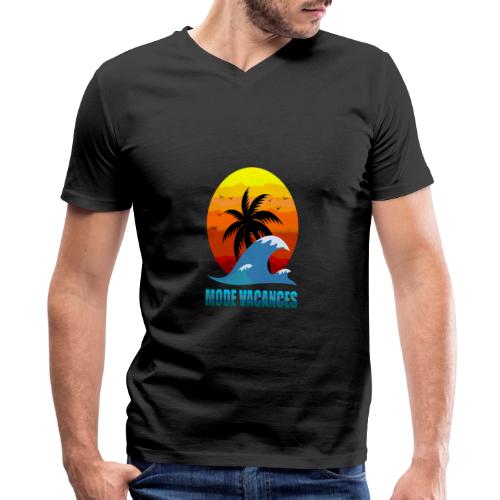Vacation Mode: Tropical Escape - Men's Premium Organic V-Neck T-Shirt