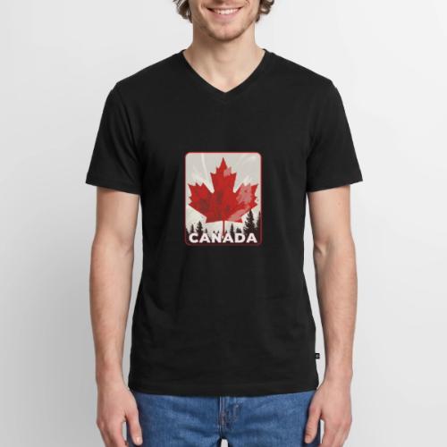 Echoes of Canada - Men's Premium Organic V-Neck T-Shirt