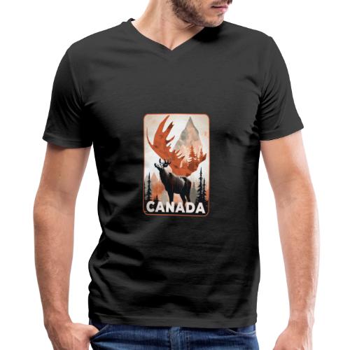 Canada Wild Spirit - Men's Premium Organic V-Neck T-Shirt