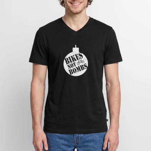 Bikes Not Bombs - Men's Premium Organic V-Neck T-Shirt
