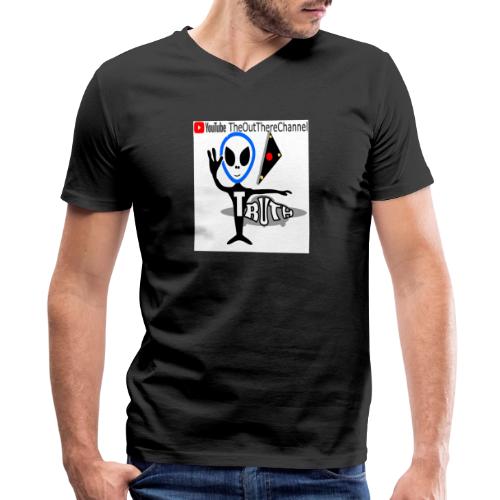NewOTLogo Big2400 Front white with crew 2021Back - Men's Premium Organic V-Neck T-Shirt