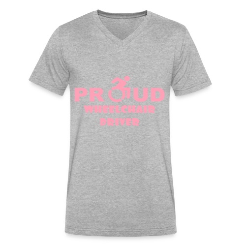 Proud wheelchair driver - Men's V-Neck T-Shirt by Canvas