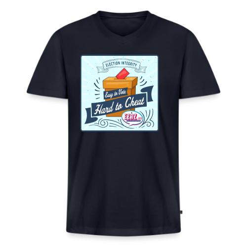 Election Integrity - Men's V-Neck T-Shirt by Bella + Canvas