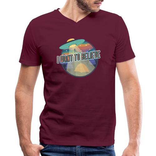 I Want To Believe - Men's V-Neck T-Shirt by Canvas