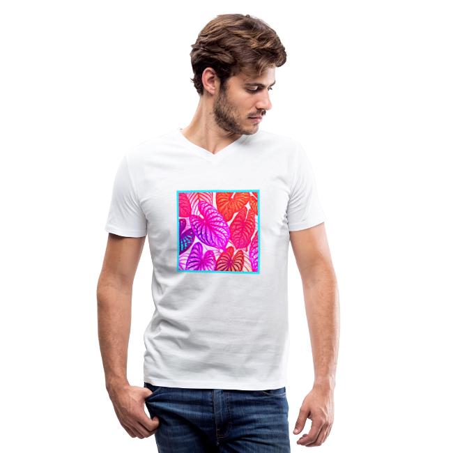 Color Burst Leaves Neon Elegance