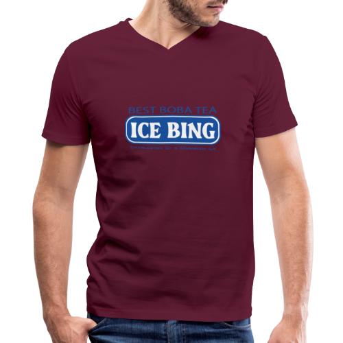ICE BING LOGO 2 - Men's V-Neck T-Shirt by Canvas