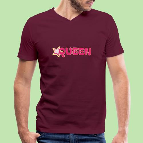 queen high resolution logo transparent 1 - Men's V-Neck T-Shirt by Bella + Canvas