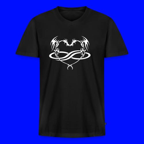 Polydragon (white) - Men's Premium Organic V-Neck T-Shirt