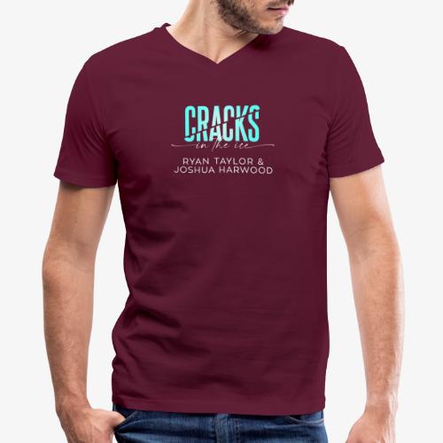 Cracks in the Ice Title White - Men's V-Neck T-Shirt by Canvas