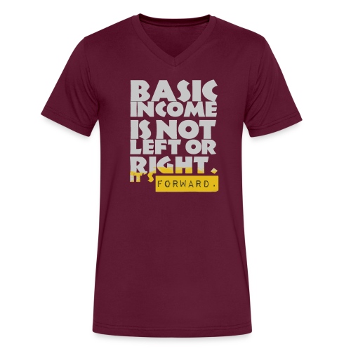 UBI is not Left or Right - Men's V-Neck T-Shirt by Canvas