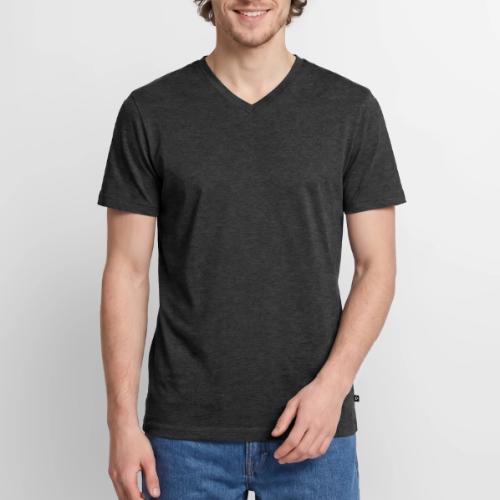 Infinity-Heart (white) - Men's Premium Organic V-Neck T-Shirt
