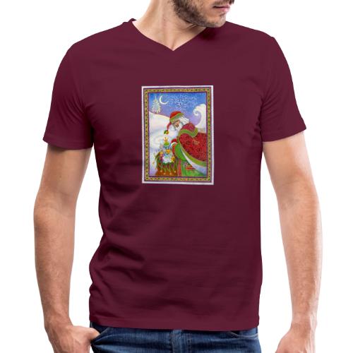 Father Christmas - Men's V-Neck T-Shirt by Bella + Canvas