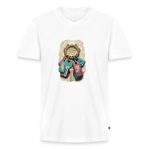 Minivan Commander T Shirt, Chauffeur of Chaos Mug - Men's Premium Organic V-Neck T-Shirt