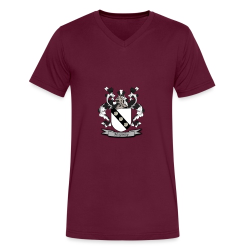 McGinley Family Crest - Men's V-Neck T-Shirt by Canvas