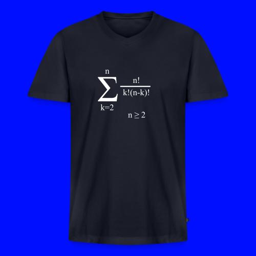Poly Formula (white) - Men's V-Neck T-Shirt by Bella + Canvas