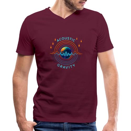 Acoustic Gravity Earth - Men's V-Neck T-Shirt by Bella + Canvas