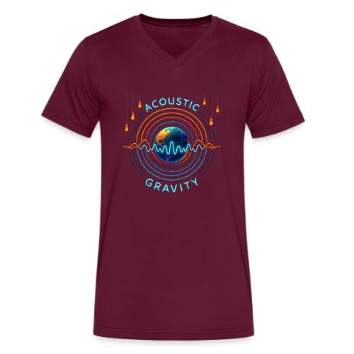 Acoustic Gravity Earth - Men's V-Neck T-Shirt by Bella + Canvas