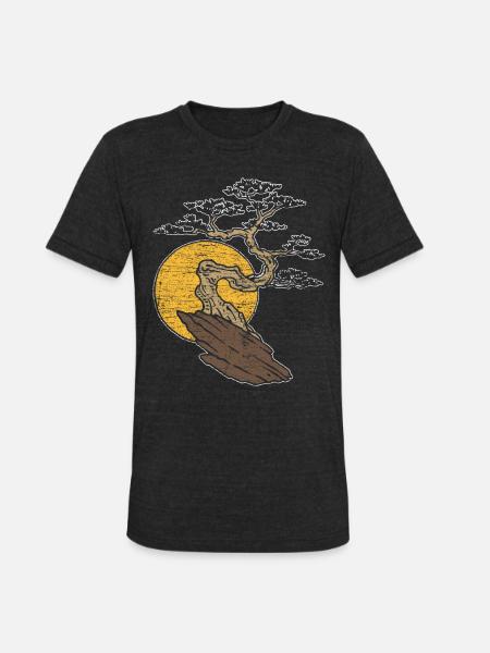 Bonsai - Unisex Tri-Blend T-Shirt - heather black