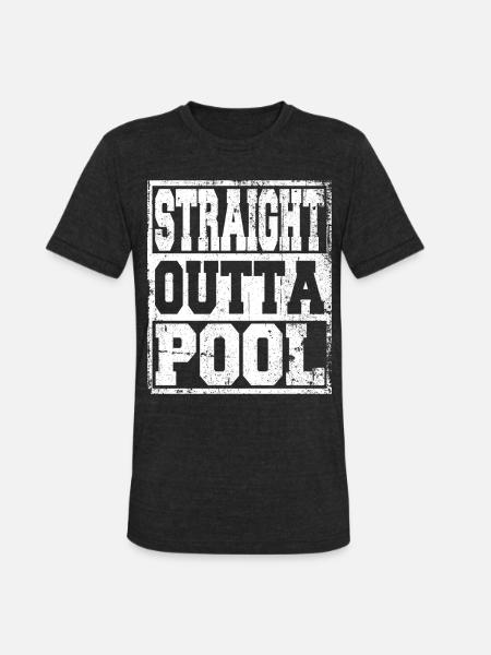 Pool Saying Funny - Unisex Tri-Blend T-Shirt - heather black