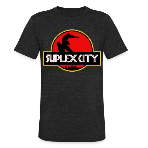 SUPLEX CITY png - Unisex Tri-Blend T-Shirt