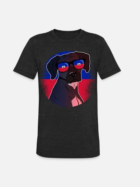 Haiti - Unisex Tri-Blend T-Shirt - heather black