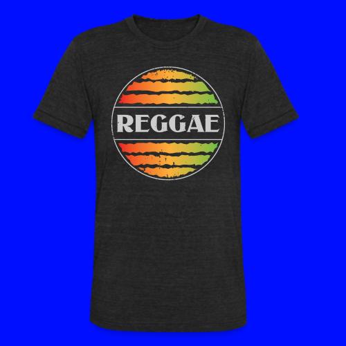 Reggae celebration vibrant rasta music design - Unisex Tri-Blend T-Shirt