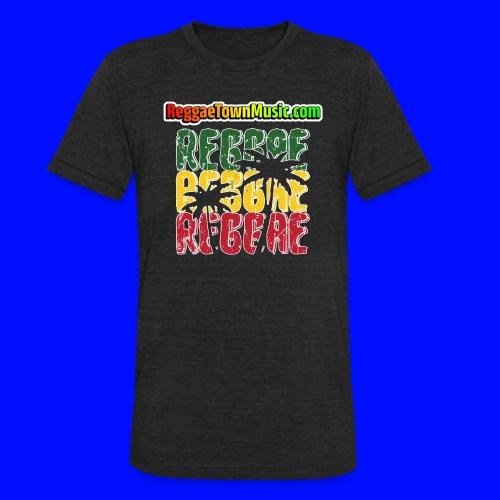 Rasta style reggae music design with classic roots - Unisex Tri-Blend T-Shirt