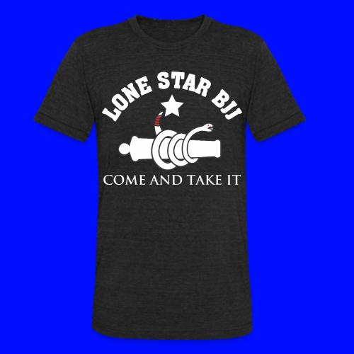Lone Star BJJ - Come and Take It - White and Red - Unisex Tri-Blend T-Shirt