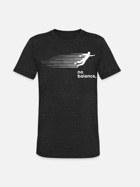 Velocity Run Beyond Balance - Unisex Tri-Blend T-Shirt - heather black