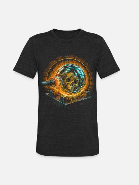 Glass Blowing - Unisex Tri-Blend T-Shirt - heather black