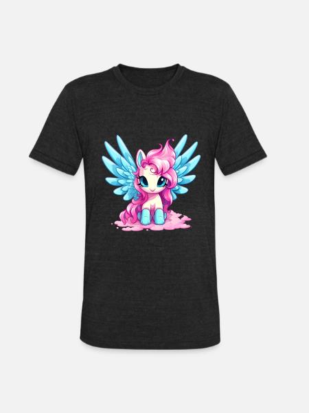 Pegasus - Unisex Tri-Blend T-Shirt - heather black