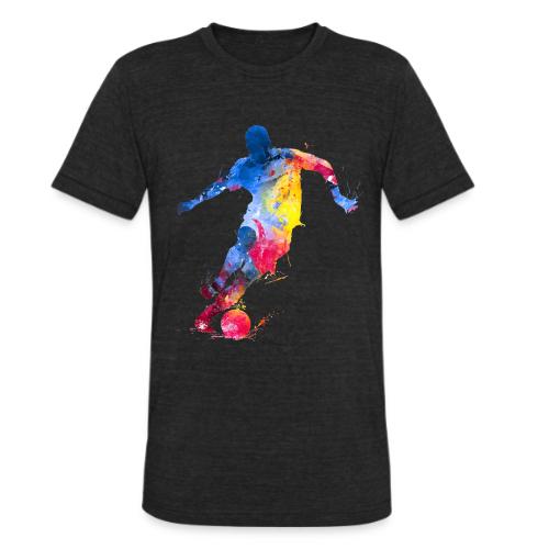 Soccer: Splash Kick - Unisex Tri-Blend T-Shirt