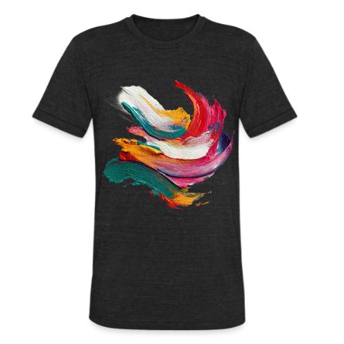 Colorful brushstrokes - Unisex Tri-Blend T-Shirt