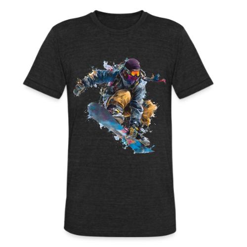 Snowboarding: Splash of Speed - Unisex Tri-Blend T-Shirt