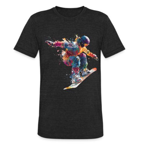 Snowboarding: Frozen Flight - Unisex Tri-Blend T-Shirt