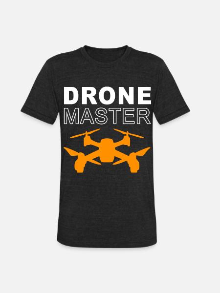 Drone Master - Unisex Tri-Blend T-Shirt - heather black