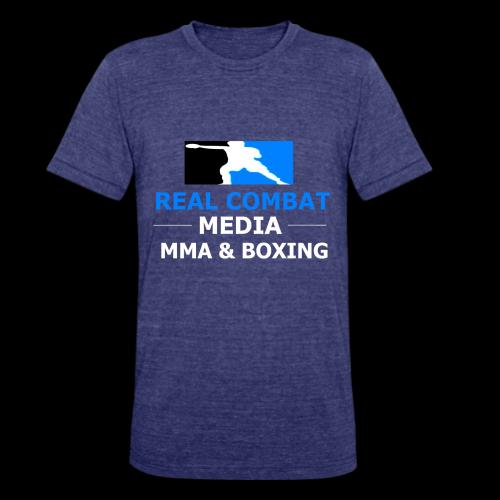 RCM MMA & BOXING Light Blue White Text - Unisex Tri-Blend T-Shirt