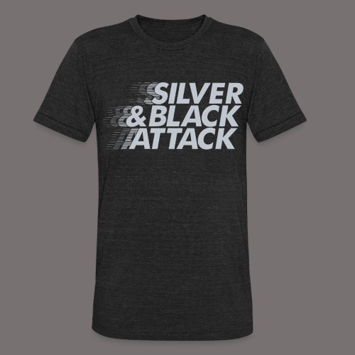 Silver Black Attack - Unisex Tri-Blend T-Shirt