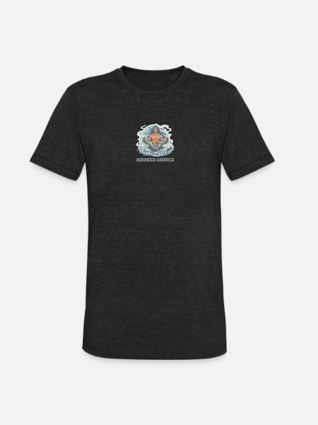 Aquarius pan - Unisex Tri-Blend T-Shirt - heather black