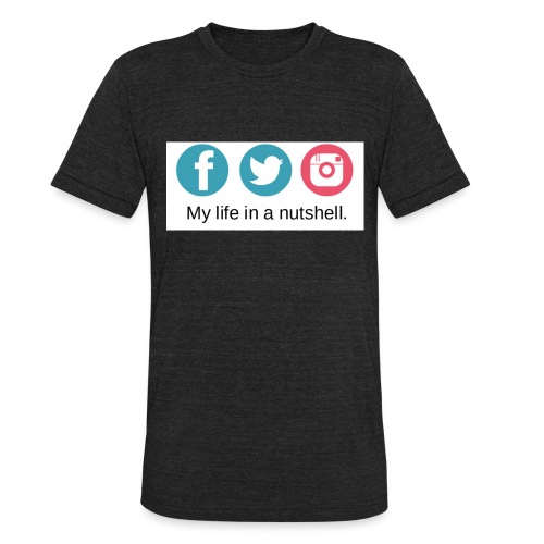 My Life In A Nutshell Social Media - Unisex Tri-Blend T-Shirt