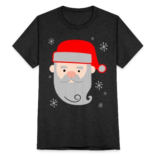Santa Claus Texture - Unisex Tri-Blend T-Shirt